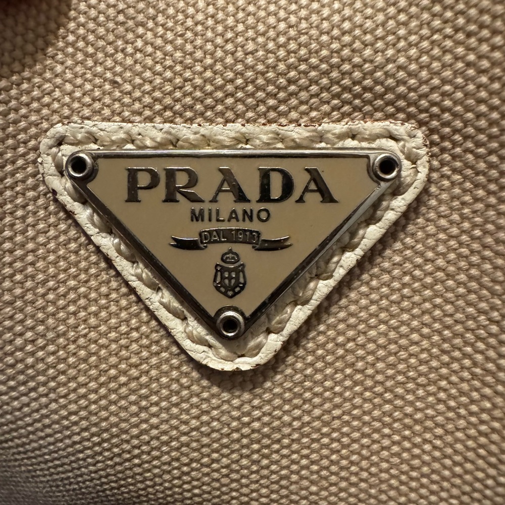Authentic Prada Beige Tote Bag - Picture 2 of 6